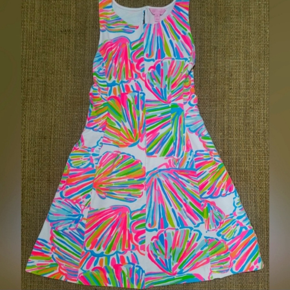 Lilly Pulitzer Felicity Dress Resort White Shellabrate Size XS